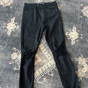 Express Legging Black High Rise Jeans Size 8 EUC
